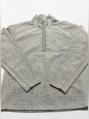Merrell Aeroblock XL 1/4 Zip Wool Blend Sweater Fleece Pullover Grey Utility